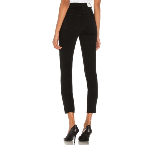 RE/DONE 90s High Rise Ankle Crop Black Jeans NWT - Picture 2 of 15